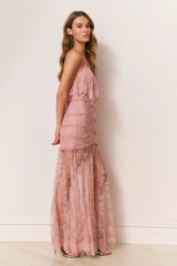 Sandy Lace Maxi Dress - DUSTY PINK