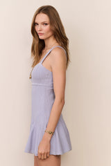 Tabatha Stretch Pointelle Mini Dress - MOONWASH