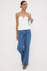 Perfect Stranger Royale Corset Top White