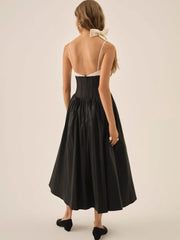 Emalie Taffeta Midi Dress