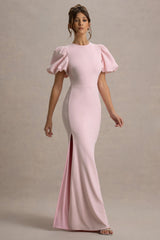 Love Letters | Pink Puff-Sleeve Maxi Dress