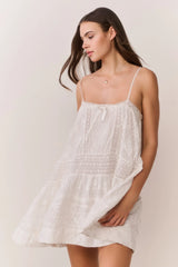 Vionett Cotton Victorian Mini Dress