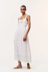 Cerys Embroidered Cotton Maxi Dress
