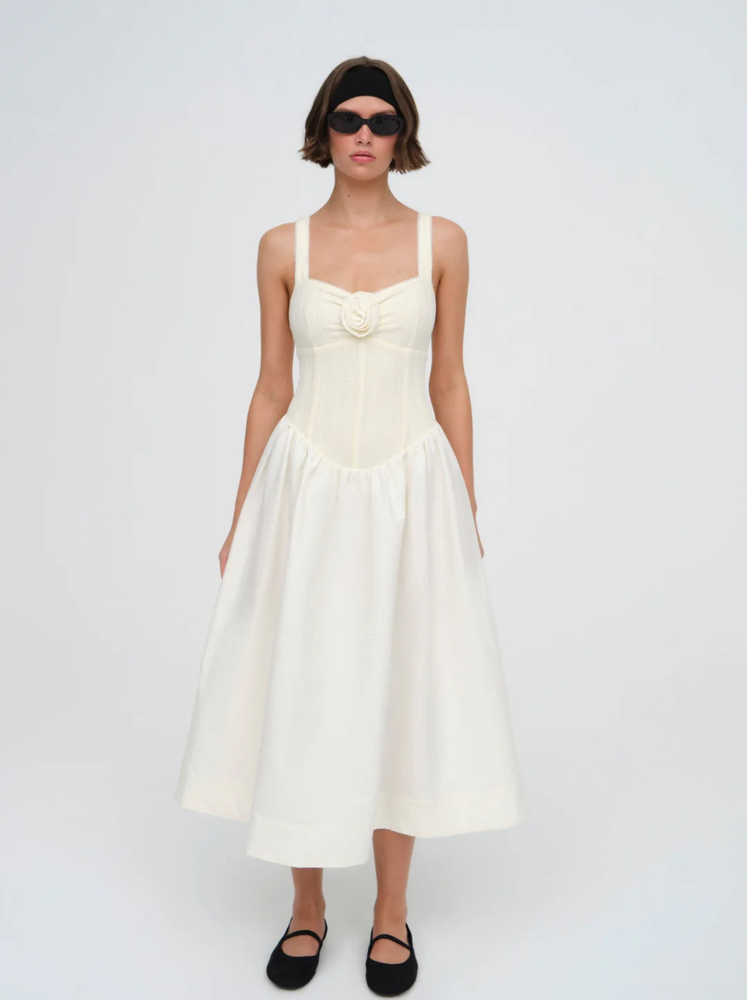 Billie Pointelle Midi Dress