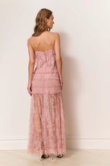Sandy Lace Maxi Dress - DUSTY PINK
