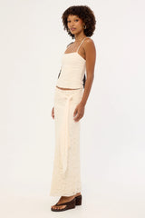 Luck & Trouble Tahlia Lace Maxi Skirt Cream