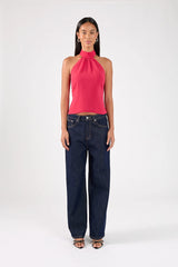 Perfect Stranger Eland Halter Top Red