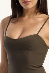 Luck & Trouble Pearson Bodice Top Olive