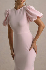 Love Letters | Pink Puff-Sleeve Maxi Dress