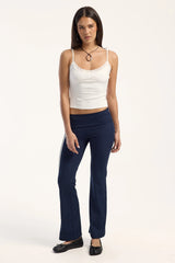 L&t Kai Lace Trim Cami Top White