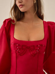 Betsy Bow Midi Dress