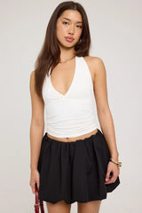 Perfect Stranger In My Bubble Mini Skirt Black