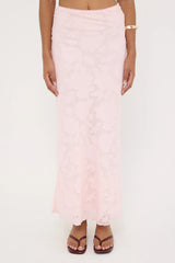 Perfect Stranger Evon Maxi Skirt Pink