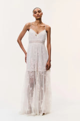 Valmy Embroidered Tulle Maxi Dress