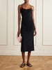 Ruched stretch-jersey midi dress