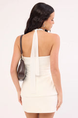 Perfect Stranger Nova Tailored Halter Top White