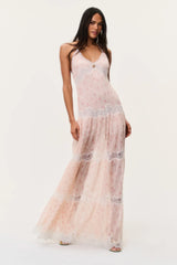 Kieva Floral Cotton-Silk Maxi Dress