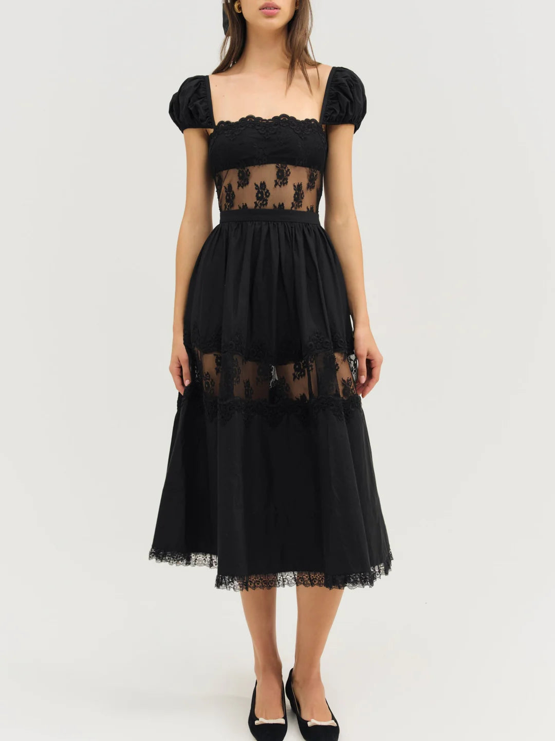 Liya Lace Midi Dress