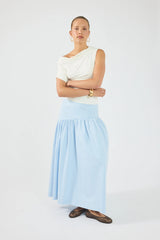 Perfect Stranger Monti Maxi Skirt Blue