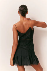 Sibelle Silk Ribbon Mini Dress