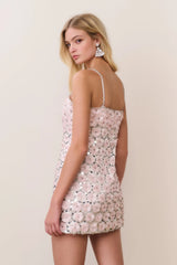 Katarina Floral Embellished Mini Dress