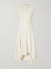 Pleated cady midi dress